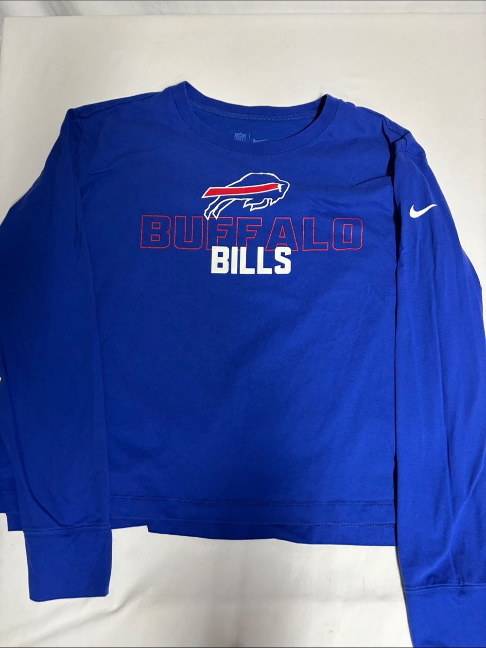Nike Buffalo Bills Women’s XL Dri-FIT Long Sleeve Shirt NFL Royal Blue